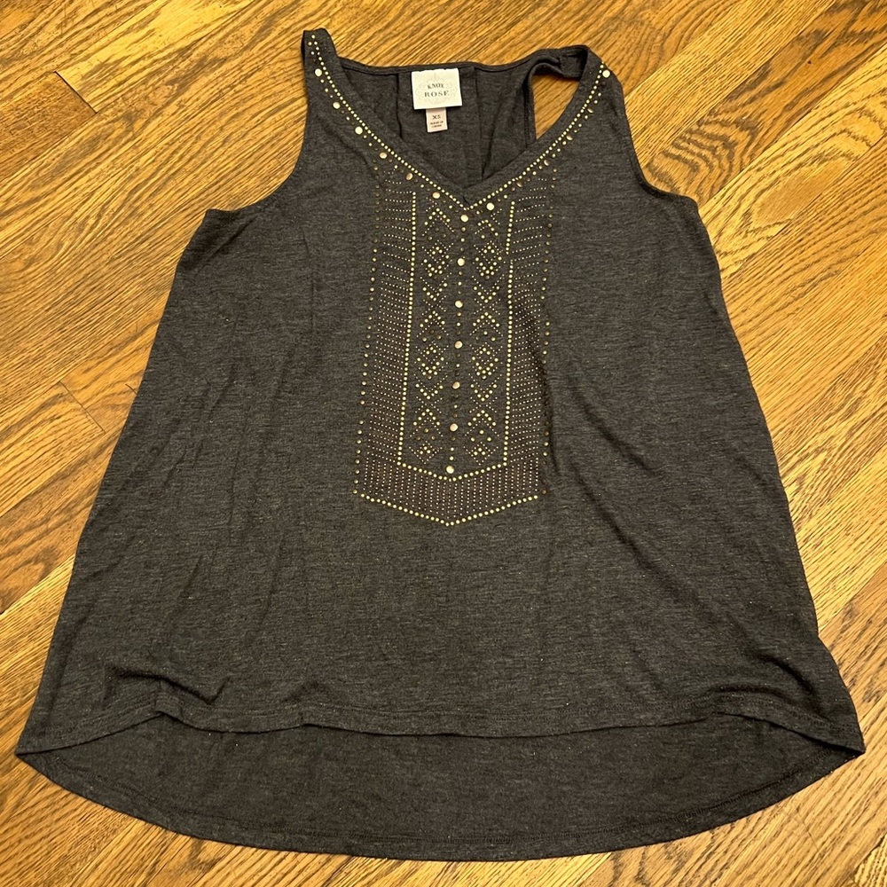 XS Knox Rose gray tank top